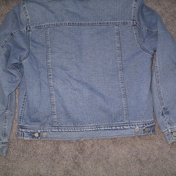 Jones Jean Jacket Mens Medium with Sherpa lining - Picture 4 of 9